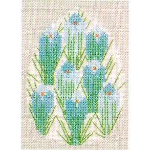 Broderipakning - kort - Krokus