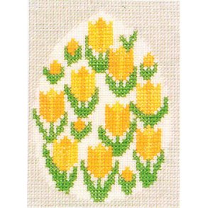 Broderipakning - kort - Tulipaner