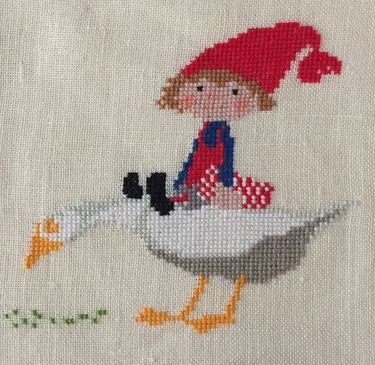 Broderipakning - Billede - Nissepige p gs