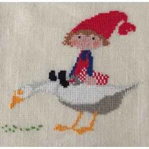 Broderipakning - Billede - Nissepige p gs