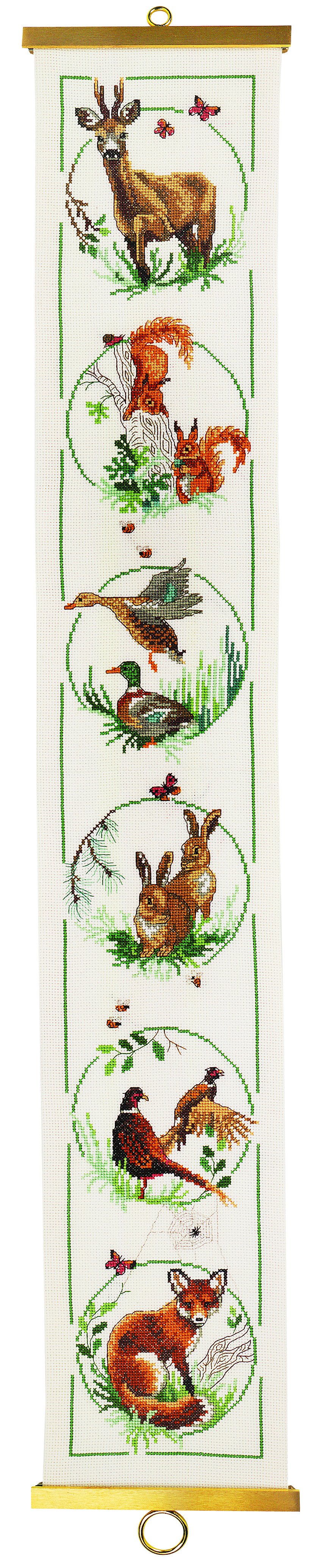 Broderipakning - Klokkestreng skovens dyr