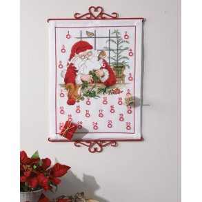 Frdigbroderet julekalender - Julemanden