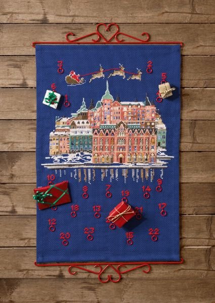 F�rdigbroderet julekalender - Jul i byen