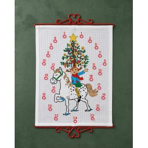 Broderipakning - Julekalender - Pippi og juletr