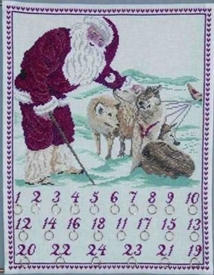 Broderipakning - Julemandens sldehunde