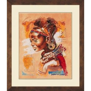 Broderipakning - Afrikansk kvinde