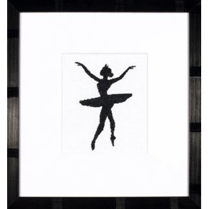 Broderipakning - Balletpige i silhuet 3