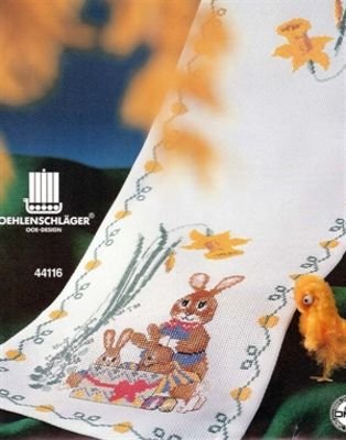 Broderipakning - Pskelber med harer