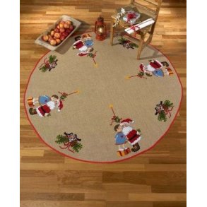 Frdigsyet Juletrstppe - Kys under Mistelten