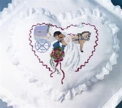 Broderipakning - Bryllupspude