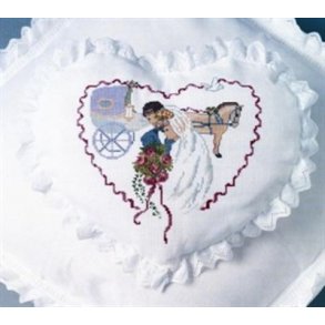 Broderipakning - Bryllupspude