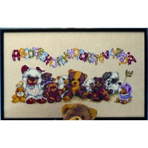 Broderipakning - Bamsefamilies ABC