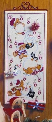 Broderipakning - Bamsenisser i sne