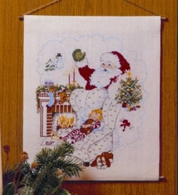 Broderipakning - Venter p julemanden syet p hr