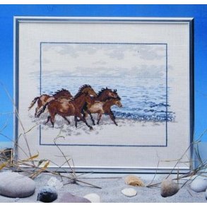 Broderipakning - Horses on the run