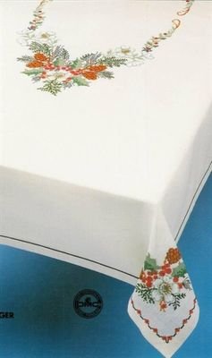 Mnsterark - Juledug - Julerose med kogler