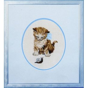 Broderipakning - 1 killing med snegl