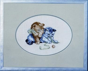 Broderipakning - 2 killinger