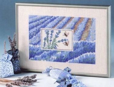 Broderipakning - Lavendel