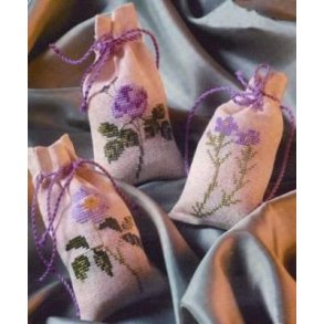 Broderipakning 3-i-én Lavendelpose - Roser og nellike