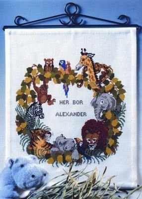 Broderipakning - Navneskilt