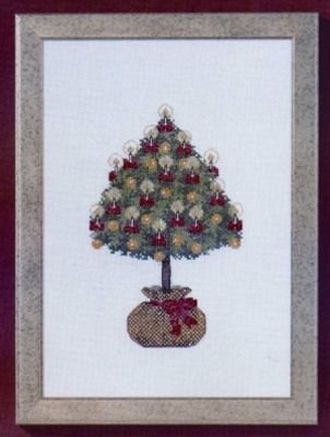 Broderipakning - Juletr i sk (Hr eller Aida)