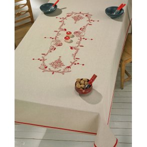 Broderipakning - ptegnet dug - Sm nisser