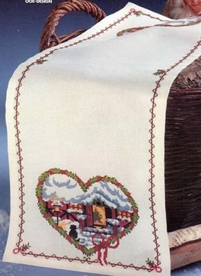 Broderipakning - Julelber med Landsbyjul