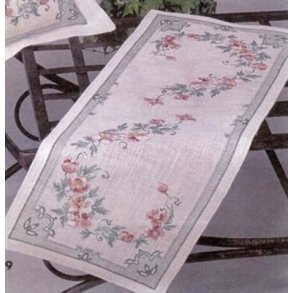 Broderipakning - Julelber med Juleroser 2