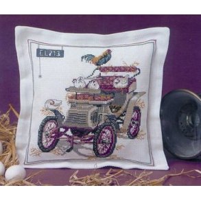 Broderipakning - Bilpude med hns