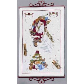 Broderipakning - Julekalender - Julemandens besg 1