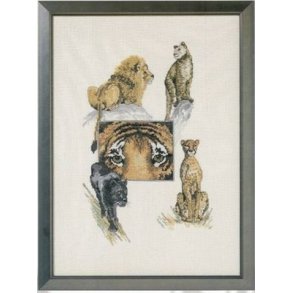 Broderipakning - Store katte