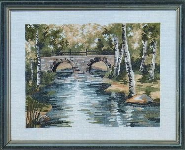 Broderipakning - Vandlb med bro