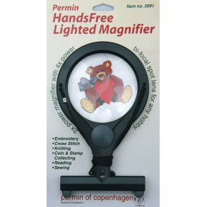 Hndfri sylup med lys - 2 x forstrrelse