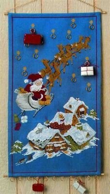 Broderipakning - Julemand i kane