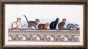 Broderipakning - Katte p rkke