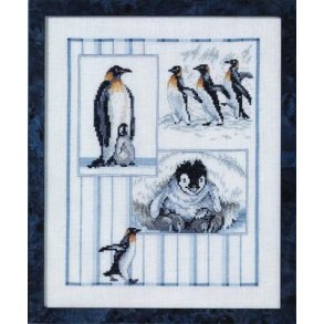 Broderipakning - Pingviner