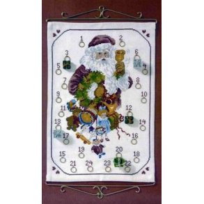 Broderipakning - Julemand med gaver