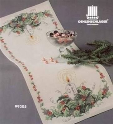 Broderipakning - Julelber - Lys i kristtjrn