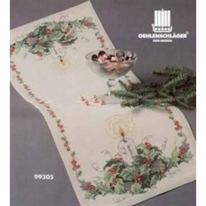 Broderipakning - Julelber - Lys i kristtjrn