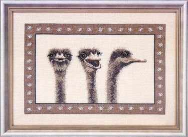 Broderipakning - Emu