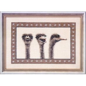 Broderipakning - Emu