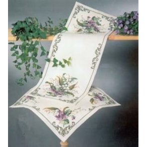 Broderipakning - Lber med Liljekonvaller