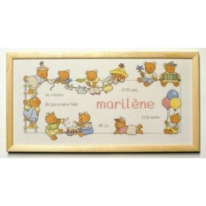 Broderipakning - Happy Friends