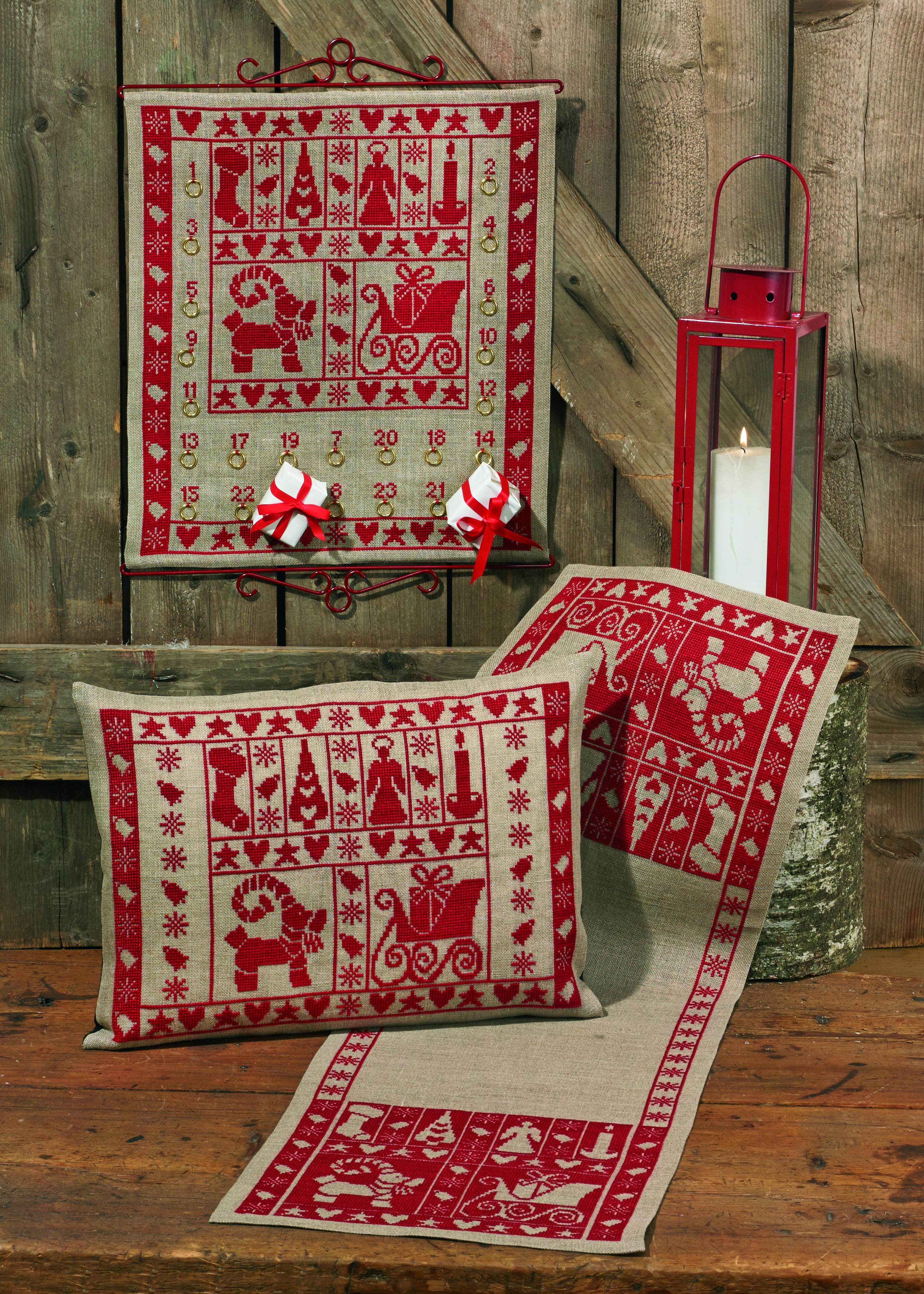 Broderipakning - Juledug - Julestemning