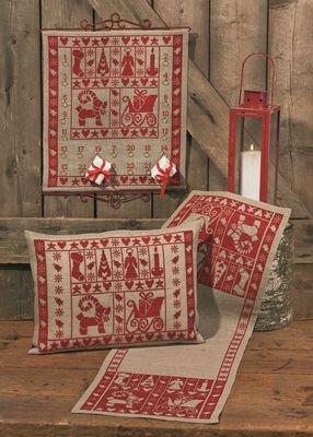Broderipakning - Adventskalender - Julestemning