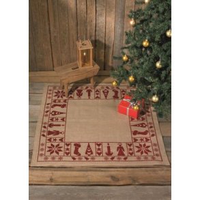 Broderipakning - Juletrstppe - Julestemning