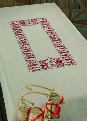 Broderipakning - Dug - Julestemning