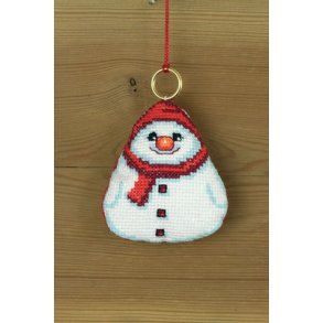 Broderipakning - Juleophng - Snemand