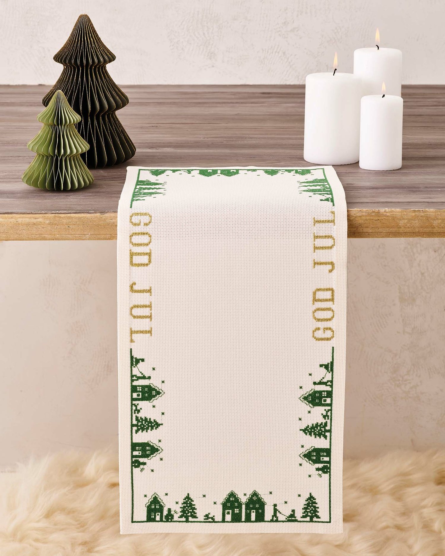 Broderipakning - lber - Grn jul